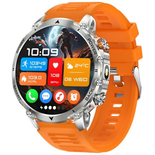 INF Pametna ura 1.7 inch IPS, 1400mAh, IP68 in magnetno polnjenje Orange, (5000310555) Cene
