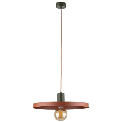  Luster na sajli SILA 1xE27/15W/230V prečnik 40 cm ciglasta/zelena Cene