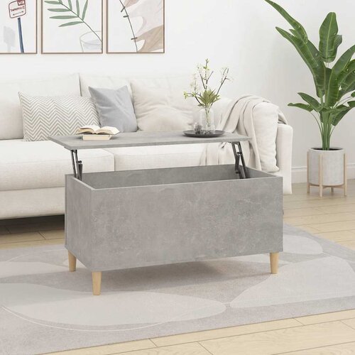  Stolić za kavu siva boja betona 90x44,5x45 cm konstruirano drvo Cijene