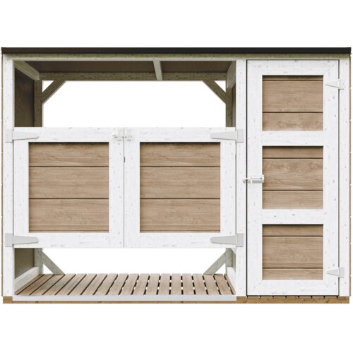 Timbela Nadstre&scaron;ek za smetnjake 2x240L, vrtna shramba M981A-TERRA BROWN, (5000227477) Cene