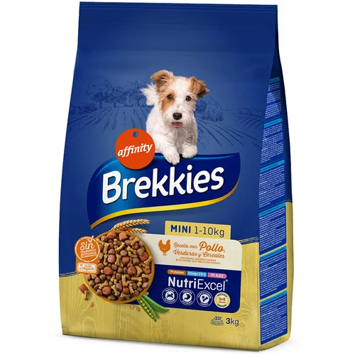 Affinity Brekkies Brekkies Mini piščanec - Varčno pakiranje: 2 x 3 kg
