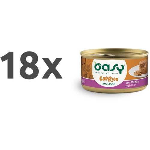 Oasy Caprice Mousse Adult teletina, mousse v konzervi - 85g 18 x 85 g Cene