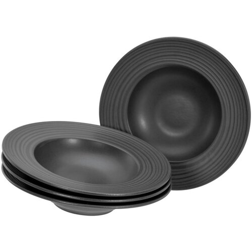 Creatable Set Krožnikov Za Testenine Lava Stone Black, 4-Delni Slike