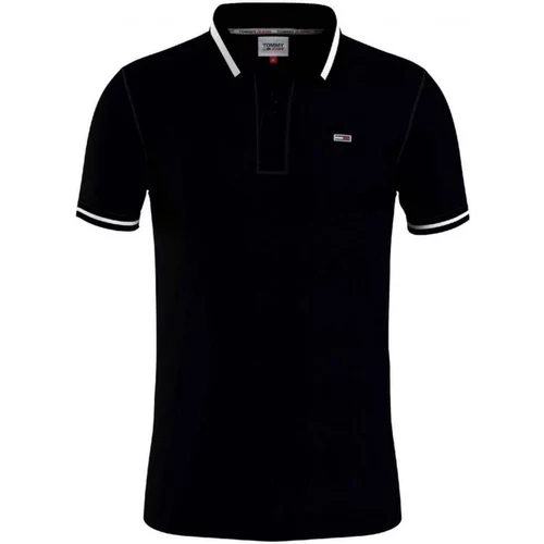 Tommy Hilfiger Polo majice kratki rokavi - Črna