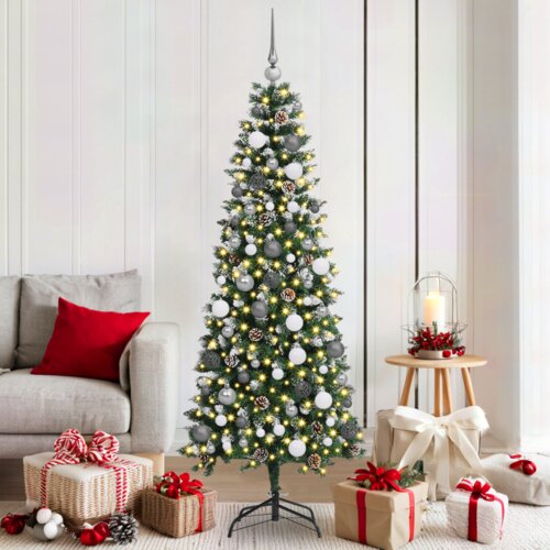  Umestno božično drevo med 300 LED Zelena 76 x 76 x 150 cm Cene