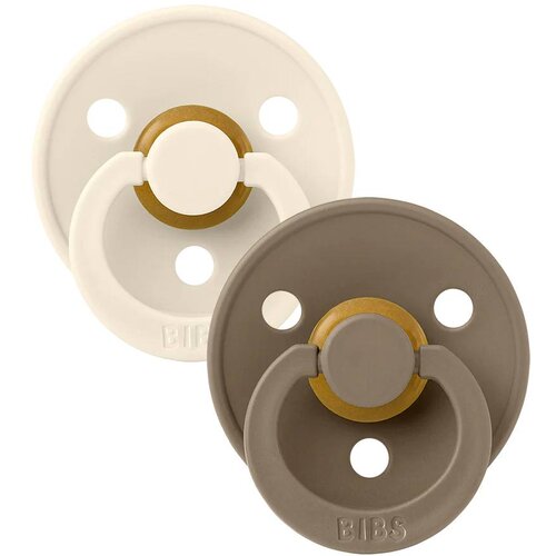 Bibs colour dude (okrugle) - Ivory/Dark Oak (vel.1) Slike