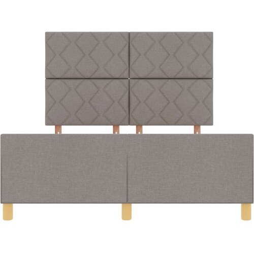 VidaXL Krevetna konstrukcija u taupe boji 160x200 cm Tkanina Slike