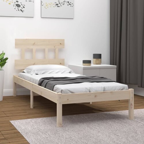 The Living Store Posteljni okvir iz trdnega lesa 90x190 cm - Posteljni Okvir, (21531400) Cene