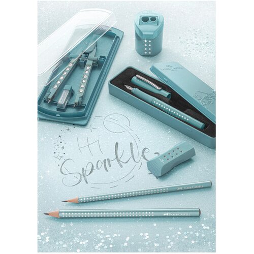 Nalivpero SPARKLE (M) FABER CASTELL 140876 METALIK TIRKIZNO Slike