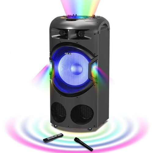 Akai karaoke 120W, FM, DJ mikseta, dual ulazi, daljinski, bež mikrofon DJ-BY4L, (4905192533106) Cijene