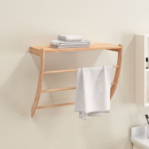 vidaXL Stojalo za brisače 60x25,5x49 cm trdna orehovina Cene