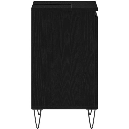  Kupaonski ormarić za sudoper Crni hrast 58 x 33 x 60 cm Slike