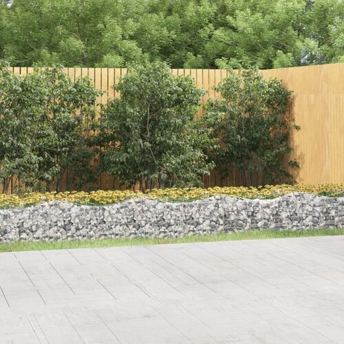vidaXL Lučna gabionska povišena gredica 800x50x50 cm pocinčano željezo Cijene