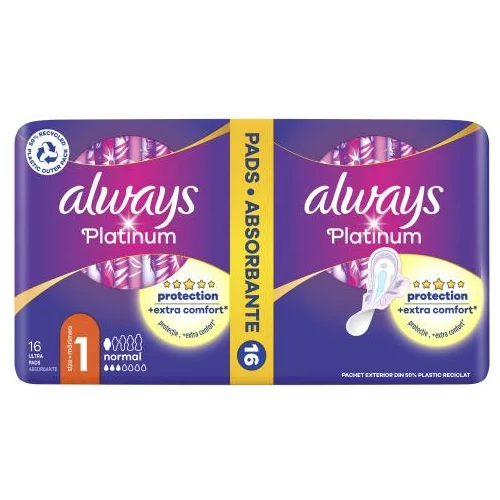 Always Platinum Normal higijenski uložak 16 kom za ženske