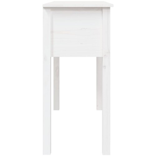  Konzolni stol bijeli 100x35x75 cm od masivne borovine Slike