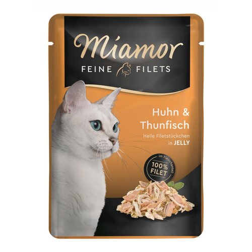 Finnern miamor feine filets, fileti u želeu piletina i tuna 100g Slike