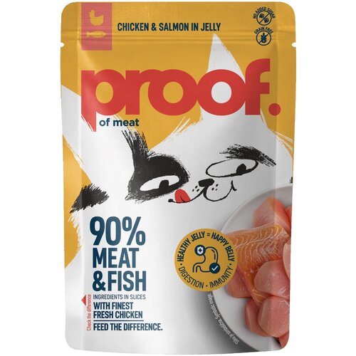 Proof Cat Adult piletina i losos u želeu, vrećica 85 g Slike
