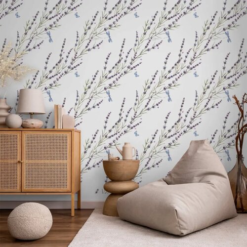 Tapeta - Butterflies Among the Lavender 50x1000 Cene