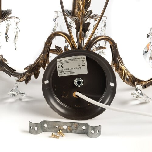  ONLI - Zidno svetlo TERESA 5xE14/6W/230V bronza Slike