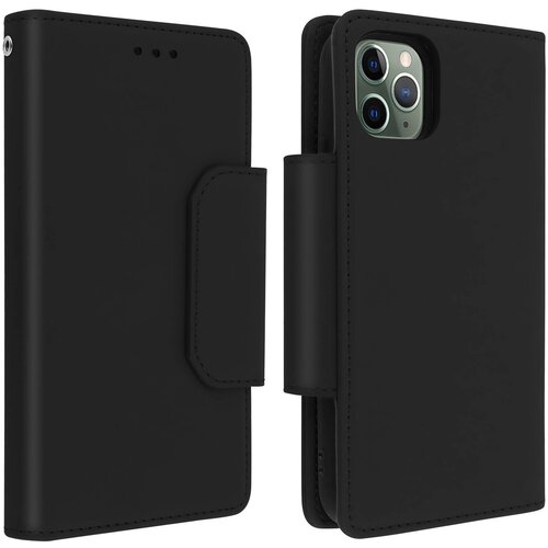 AVIZAR Apple iPhone 11 Pro snemljiva preklopna torbica Shell Wallet - crna, (20626518) Slike