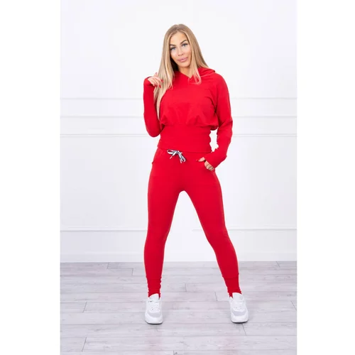 Kesi Set with wide cuffs red
