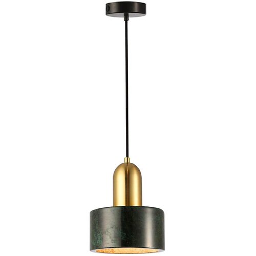  Luster na sajli MARBLE 1xE27/60W/230V zlatna/zelena/dekor mramora Slike