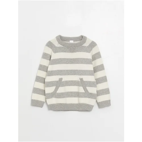 LC Waikiki Crew Neck Striped Baby Boy Knitwear Sweater