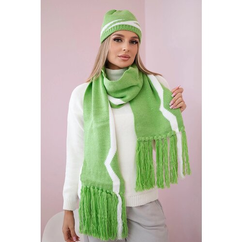Kesi Women's set with scarf Jagna K356 pistachio Cene