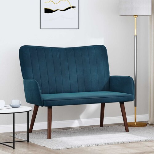 SOFA za dvije osobe Plava 115 x 61 x 87 cm Bar&amp;scaron;un Slike