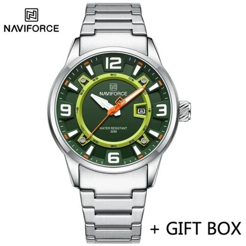 Naviforce Mu&amp;scaron;ki ručni sat Kvarcni mehanizam NF8044 zeleni Slike