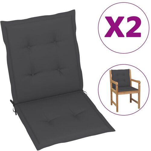 vidaXL Blazine za vrtne stole 2 kosa antracitne 100x50x3 cm Cene