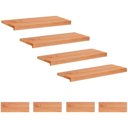 Step treads 8 kom. 70 x 25 x 2 cm Lak Čvrsto drvo bukve Cijene