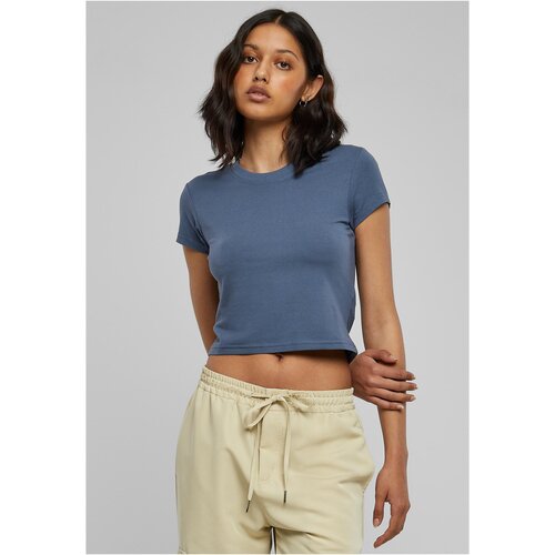 Urban Classics Women's stretch jersey Cropped Tee vintageblue Cijene
