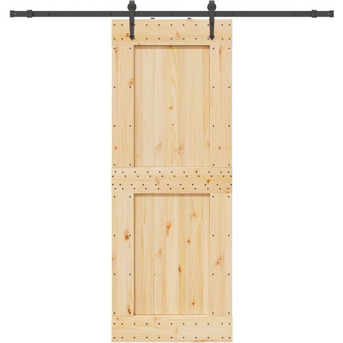 vidaXL Klizna vrata s priborom za montažu 85 x 210 cm masivna borovina Cijene