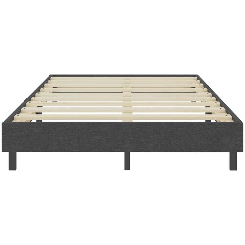 Box spring okvir za krevet od tkanine sivi 120 x 200 cm Slike