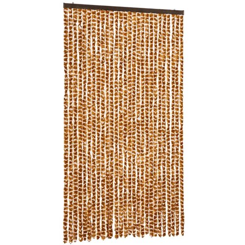 VidaXL Zastor protiv muha oker-bijeli 118 x 220 cm od &amp;scaron;enila Slike