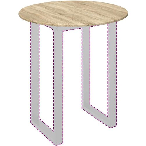 vidaXL Gornji dio stola sonoma hrast 80 x 80 x 1.5 cm Cijene