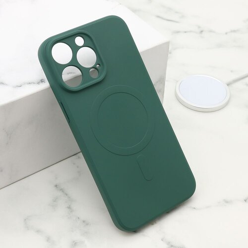 Maska VELVET TOUCH MagSafe za iPhone 14 Pro Max/ tamno zelena Cene