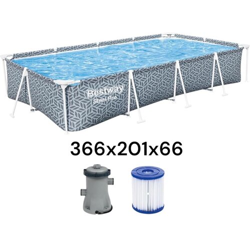  bazen 366x201x66cm set 7u1 Slike