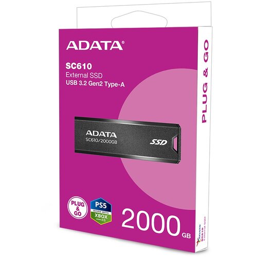 Adata SC610 USB flash drive 2 TB USB Type-A 3.2 Gen 2 (3.1 Gen 2) Black Cijene