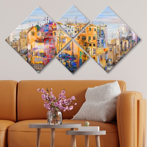 Wallity slika 4MDF249998776, 60x115 cm, 4 dijela Cene