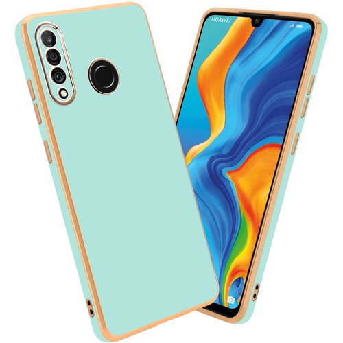 Cadorabo Ohi&scaron;je, združljiv s Huawei v sijajni metini zeleni barvi - Zlato - za&scaron;čitni pokrov iz fleksibilnega silikona TPU in z za&scaron;čito pred kamero, (20603021) Cene
