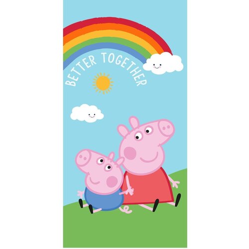 Jerry Fabrics Pamučan dječji ručnik 70x140 cm Peppa Pig – Cijene
