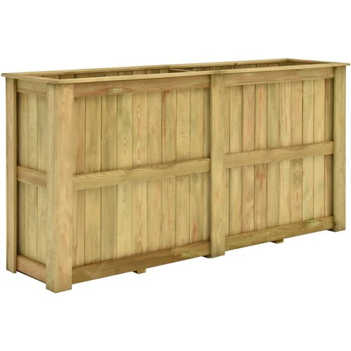 vidaXL Dvignjeno cvetlično korito 196x50x100 cm impregnirana borovina Cene