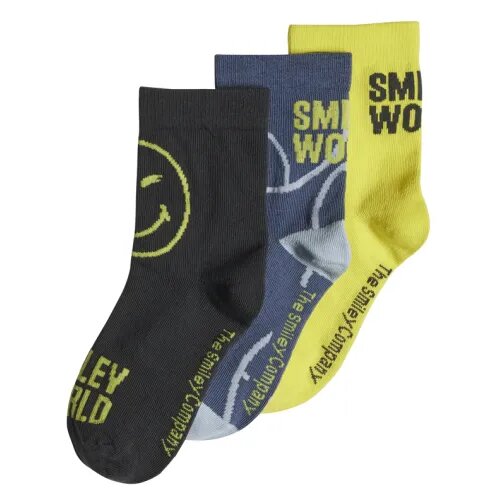 Adidas Dečije čarape Smiley, 3 para, Višebojne Slike