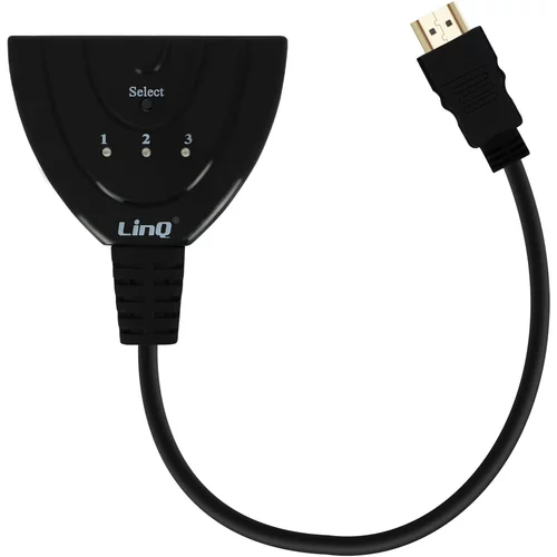 LINQ HDMI moški na 3x HDMI ženski multiport adapter/hub, - crn, (20618103)