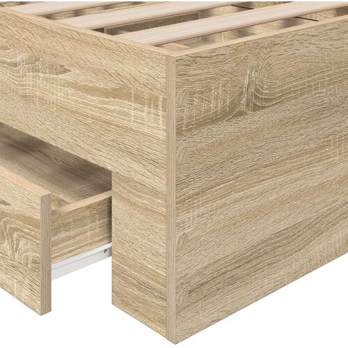  Krevetna Okvir Sonoma Hrast 90x190 cm Konstruirano Drvo Slike
