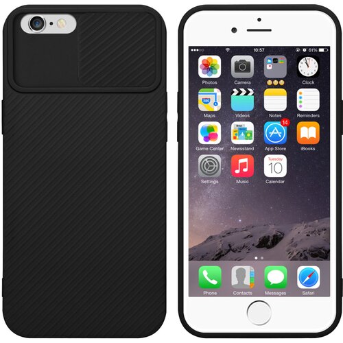 Cadorabo Ohišje, združljiv z Apple v Bonbon Black - Zaščitni pokrov iz fleksibilnega silikona TPU in z zaščito pred kamero, (20593049) Cene
