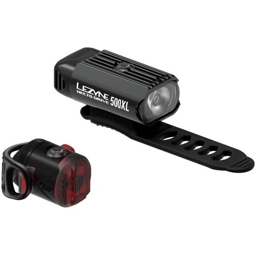 Lezyne Hecto Drive 500XL / Femto USB Pair Black Slike