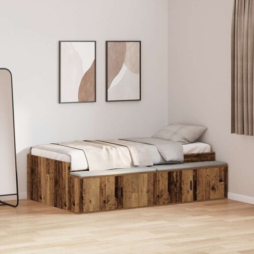  postelja s shranjevanjem Rjav les 75x190 cm, (22103215) Slike